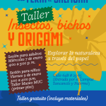 Taller para jóvenes y adultos Insectos, bichos y origami