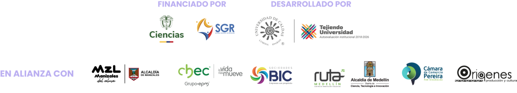 Logos financiadores, desarrolladores y alianzas